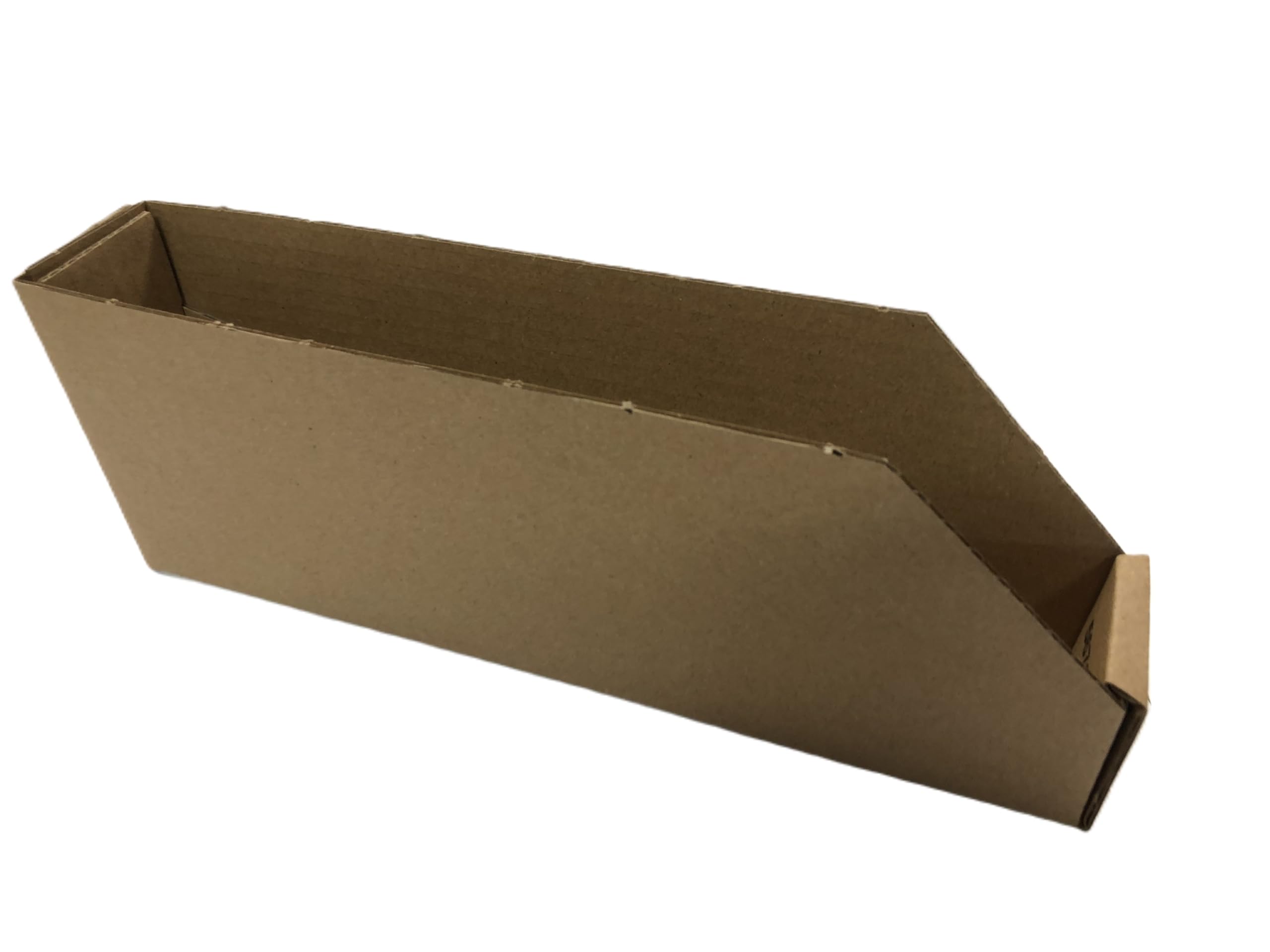 Pack de 100 bacs, becs de stockage en carton brun, Dimensions 300x50x110 mm