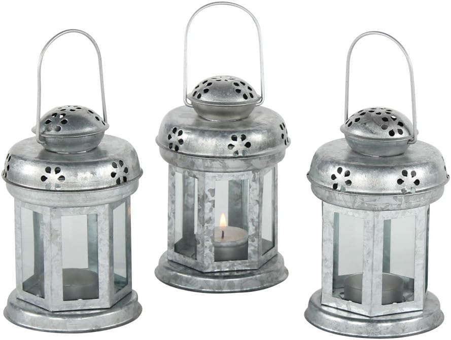 Amazon.de Weihnachtslaterne 6er SET Windlicht Laterne 13cm hoch für