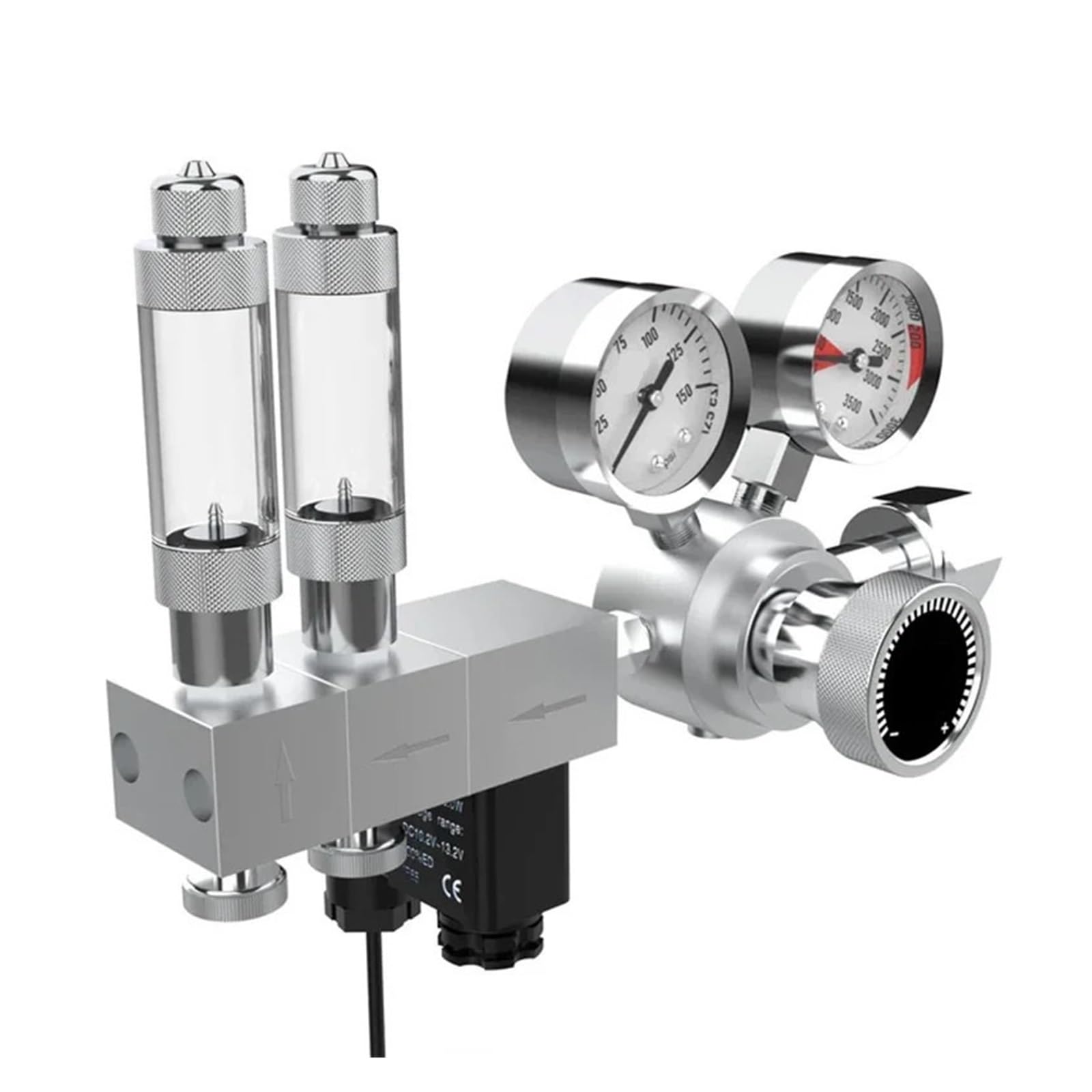 Solenoide regulador de CO2 for Acuario, Accesorios de válvula de Cilindro Alto, Kit de Pesca, Reductor de dióxido de Carbono for pecera