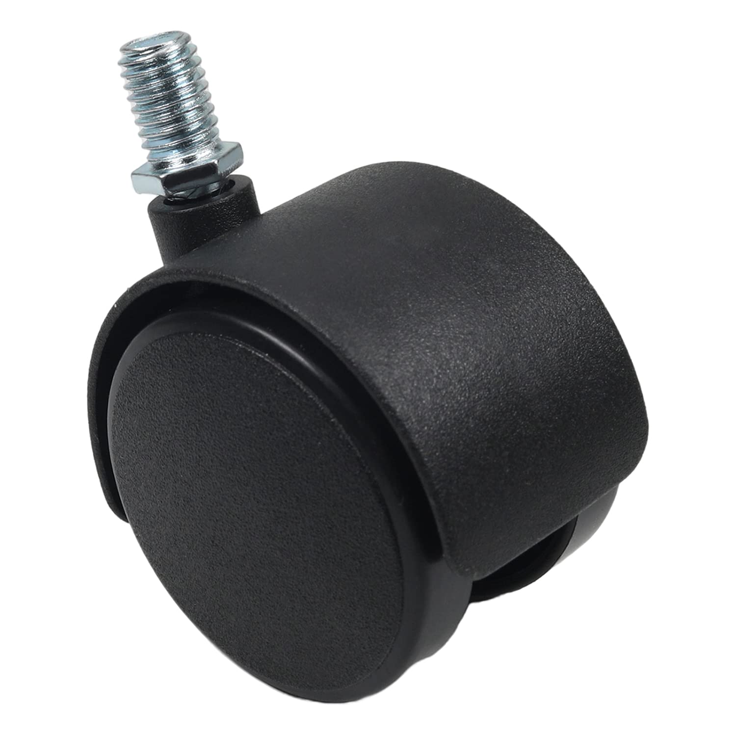 Mromax Black 2 Inch Swivel Caster Wheels 360 Degree Threaded Stem Caster Wheel, M10 X 15Mm Tone 1Pcs