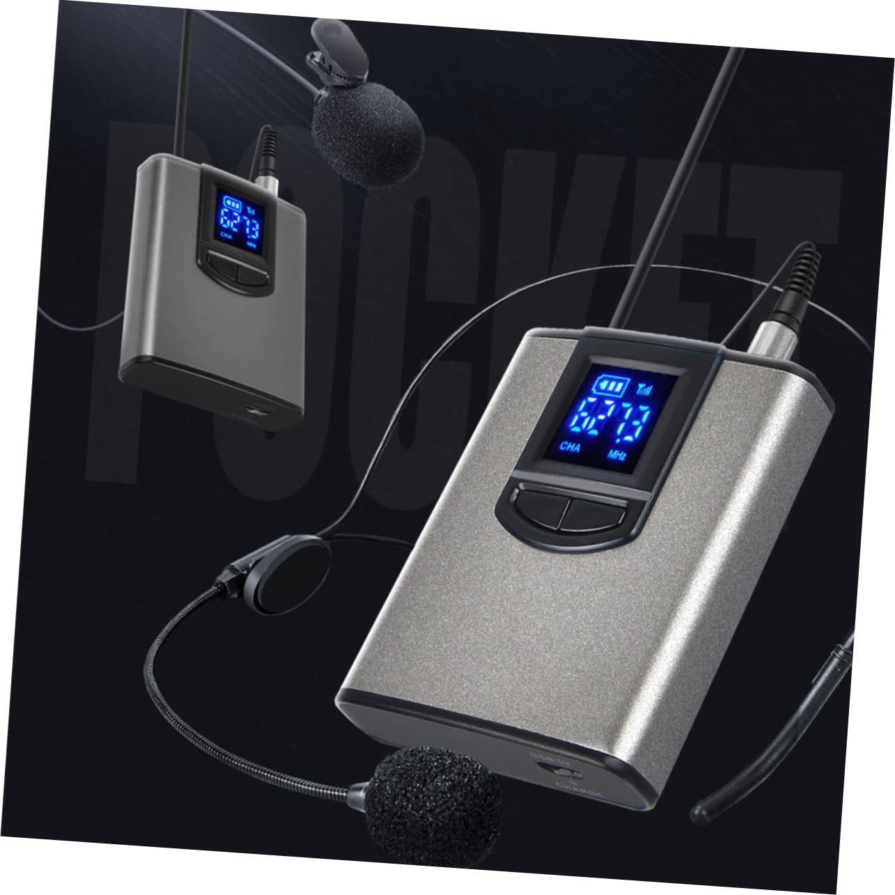 UPKOCH Microfono Wireless per Insegnanti e Presentatori Portatile Clip Ricezione a 100 M Compatibile Computer e Console Audio