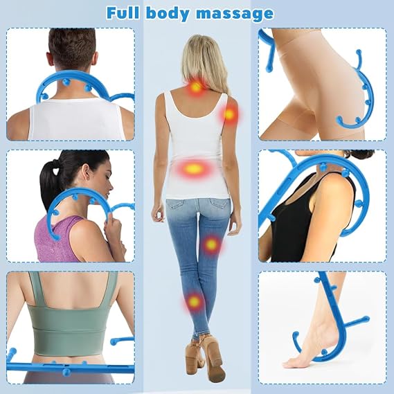 Trigger Point Massager Self Massage Tool,Lower Back Massager,Neck Massager