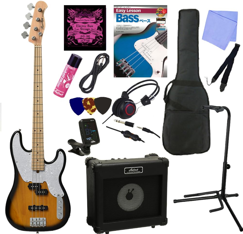 Amazon | バッカス・エレキベース入門13点セット｜Bacchus/BTB-PJ 2TS