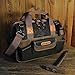 WELKINLAND 30-Pockets Canvas tool bag, 14-Inch Heavy Duty Waxed bags heavy duty, Tool duffel, Lineman Electrician for electricians,Tool men duty Black/Brown/Olive