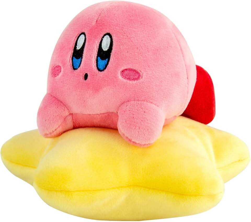 Club Mocchi Mocchi- Kirby Plush - Warp Star Kirby Plushie - Soft and Squishy Plush Video Game Collectibles - Kawaii Plushies and Gaming Room Decor - 6 Inch