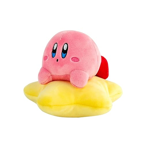 Club Mocchi Mocchi- Kirby Plush - Warp Star Kirby Plushie - Soft and Squishy Plush Video Game Collectibles - Kawaii Plushies and Gaming Room Decor - 6 Inch - Warpstar Kirby Plushie