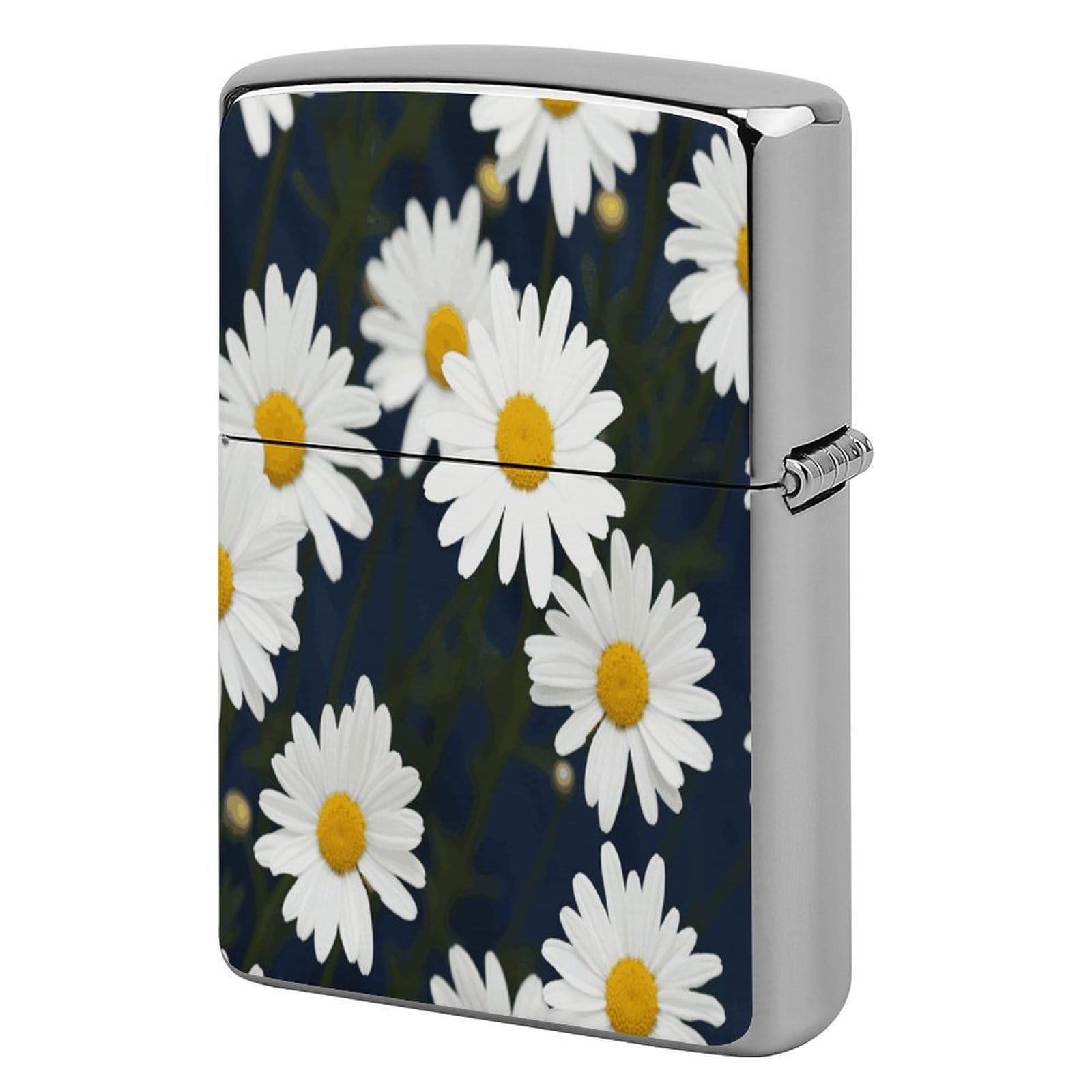 Fodpand Style Flowers Daisy Metal Lighter Case Cover Lighter Sleeve