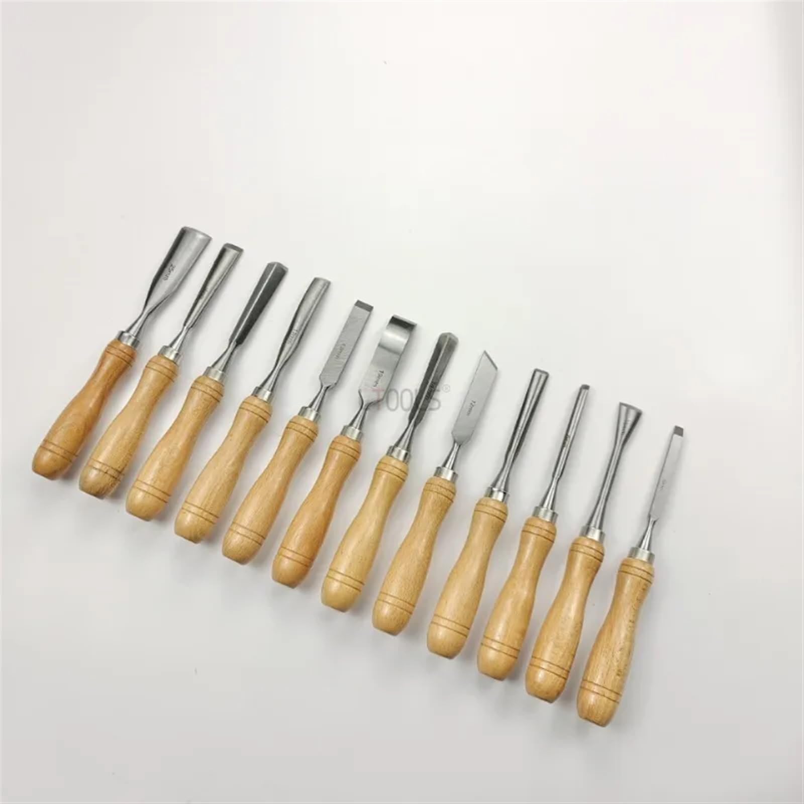 12 unid/Set Kit de cincel for Tallado de carpintería, Herramientas Profesionales de cincel de Cuchilla de Grabado de Madera, carpintería, Cortador escultórico de precisión DIY