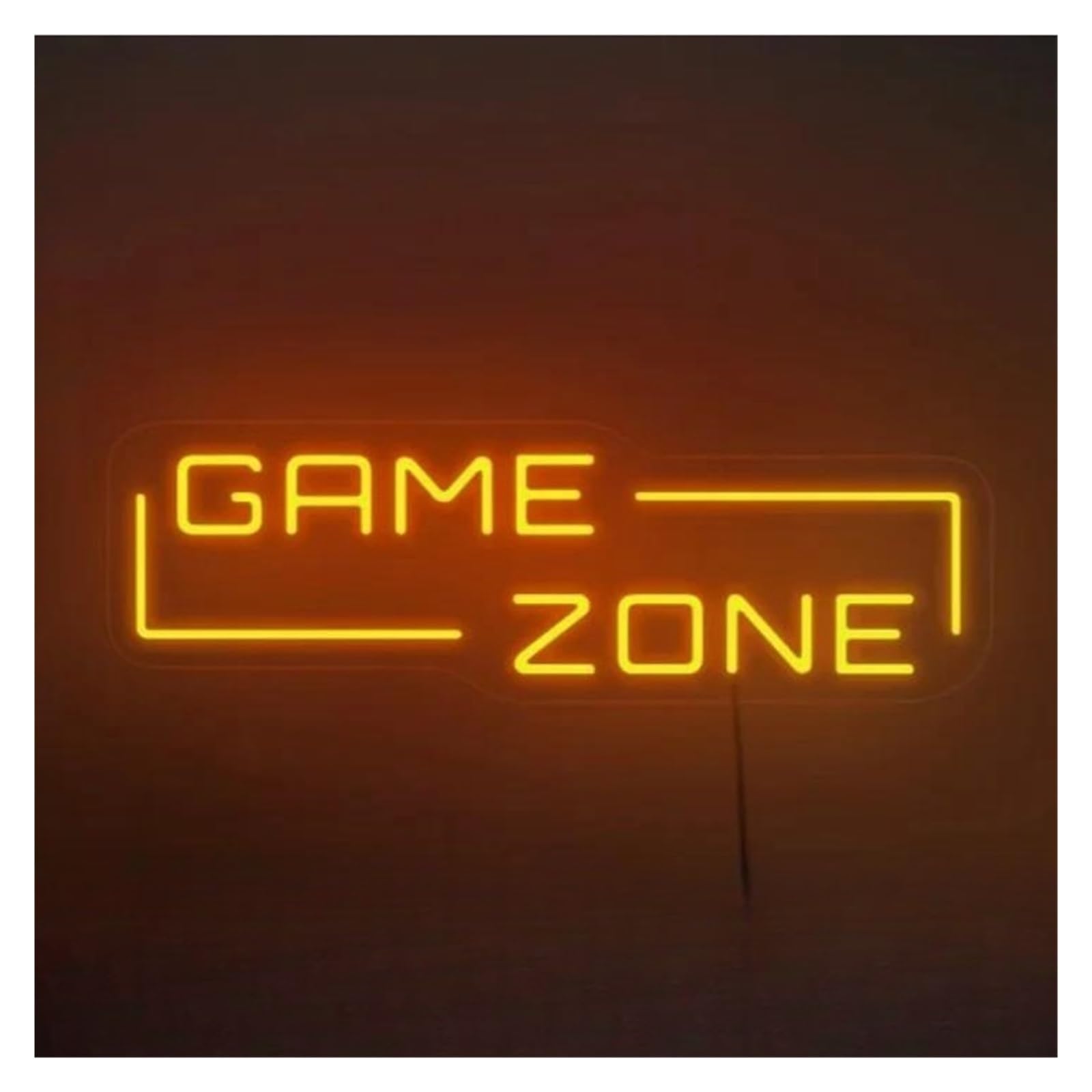 Lemst C Signs Lamp Game Zone Neon Sign Light Wall Decor For Gamer Room Home Party Gaming Lover Hanging Wall Art Decor Usb Powered Lamp 40Cmx14cm(C)