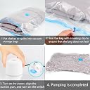 SELLWIZE Space saverbag ElectricPump, Electric Pump for Vacuum StorageBags, Portable Vacuum Bag Pump for Compression Comforter, Clothing (Storage Bag Not Included) gallery image