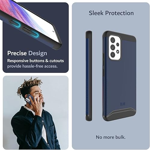 Miniatura 10 de TUDIA Merge - Funda diseñada para Samsung Galaxy A53 5G, protección contra caídas de grado militar Funda protectora de doble capa a prueba de