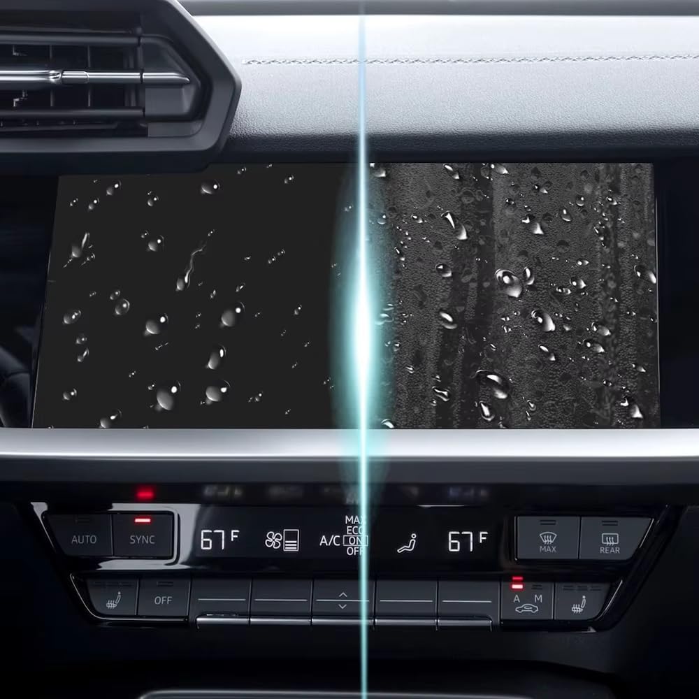 2 Unidades De Protector Pantalla Cristal Templado Para Consola Central Coche Para A3 (2023-2024) Con GPS Y Navegación, Accesorios Interiores Película Protectora Navegación