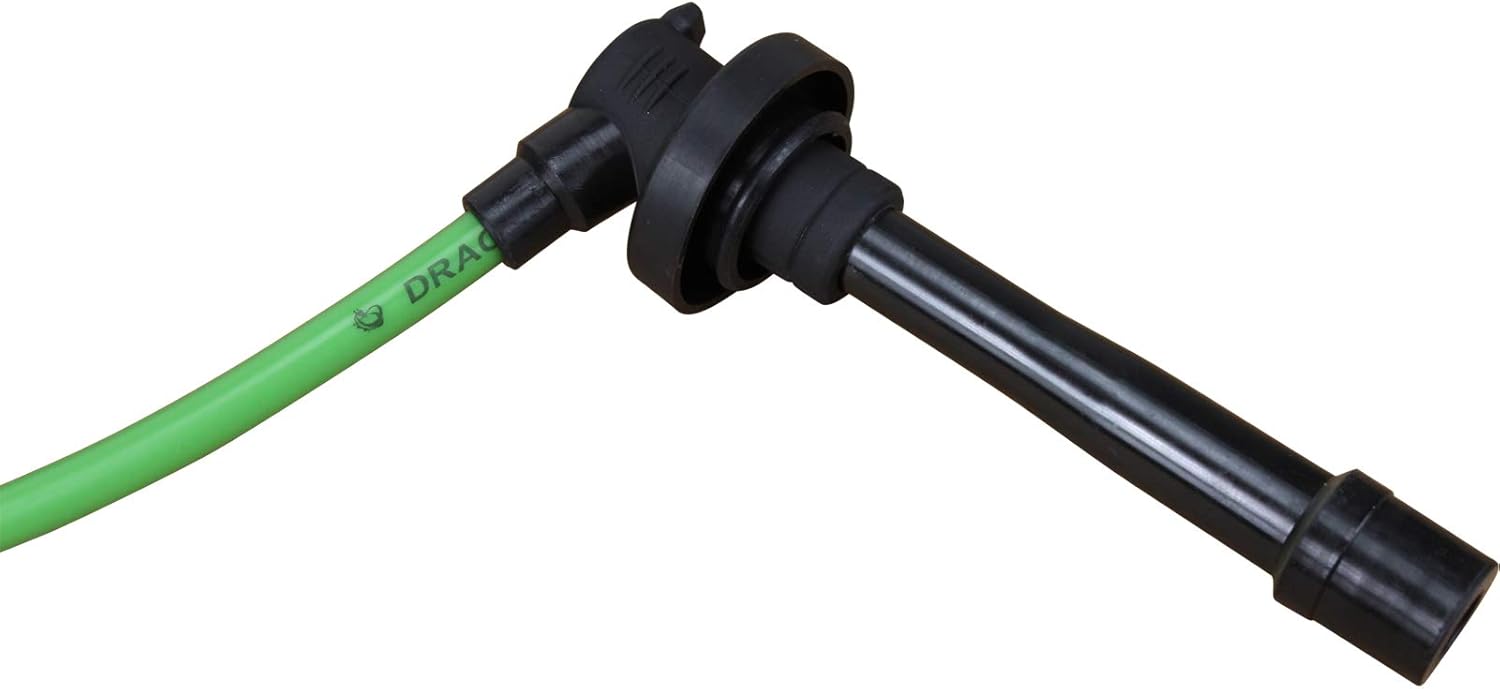 DRAGON FIRE PERFORMANCE 8.5mm Green Ignition Spark Plug Wire Set For All 1992-2002 Acura Honda Integra Civic B-Series V-Tech All 1.6L 1.8L B16 B17 B18 B20 JDM Replaces HE64 Oem Fit PWTD-DF-G