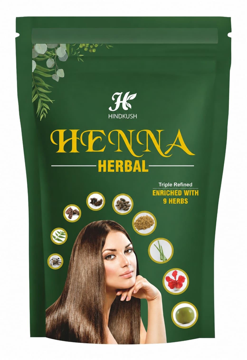 Triple Refined Herbal Henna Powder - 140g | Triple Refined Formula, Enriched with 9 Herbs, Fine Powder Texture, Easy to Mix-image-41