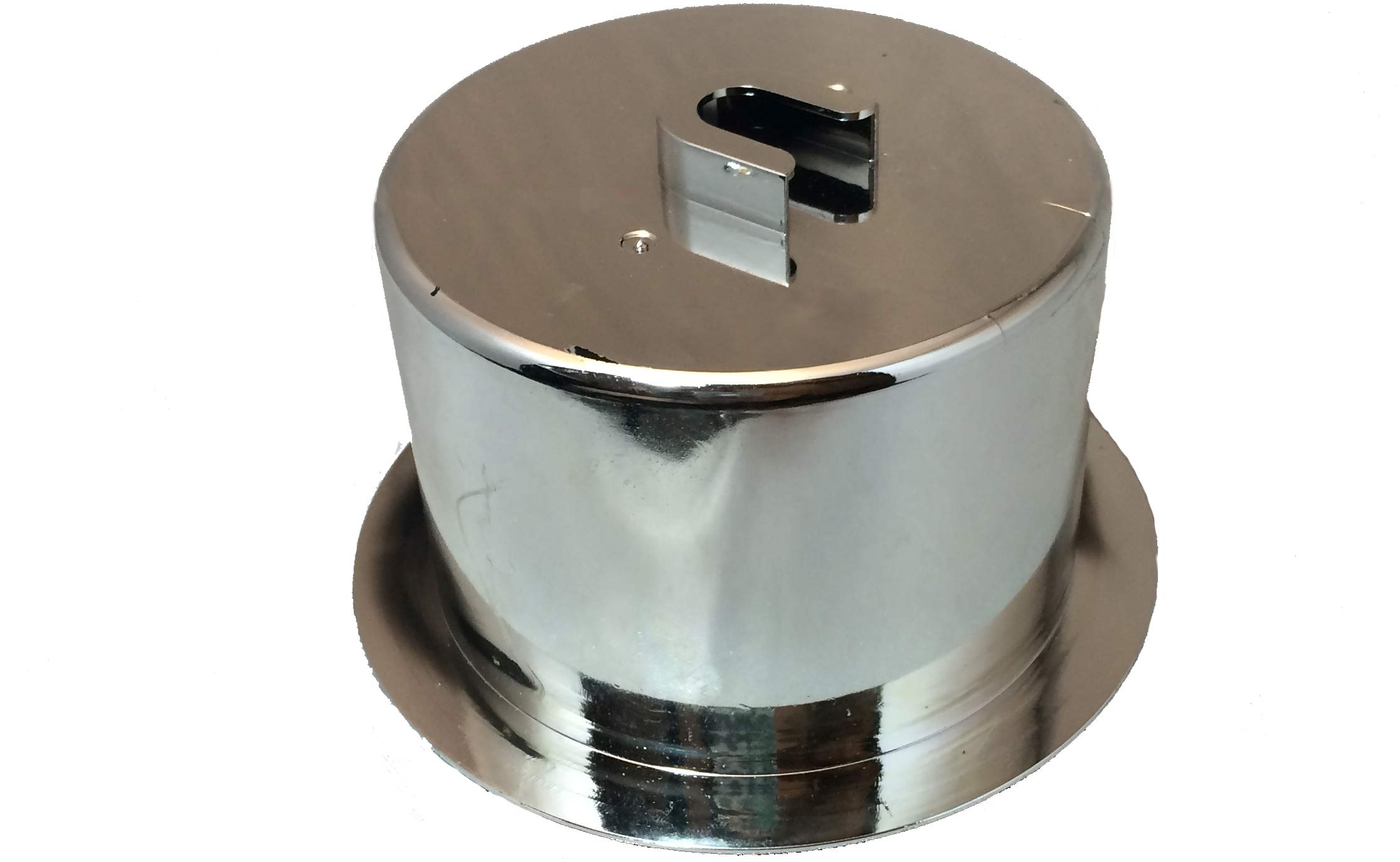 FR Universal Replacement Plastic Cup Holder, Chrome, 3 5/16