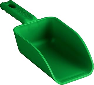 Remco Vikan 63002 16 oz Green Color-Coded BPA-Free Plastic Hand Scoop - Food-Safe Kitchen Restaurant Utensil