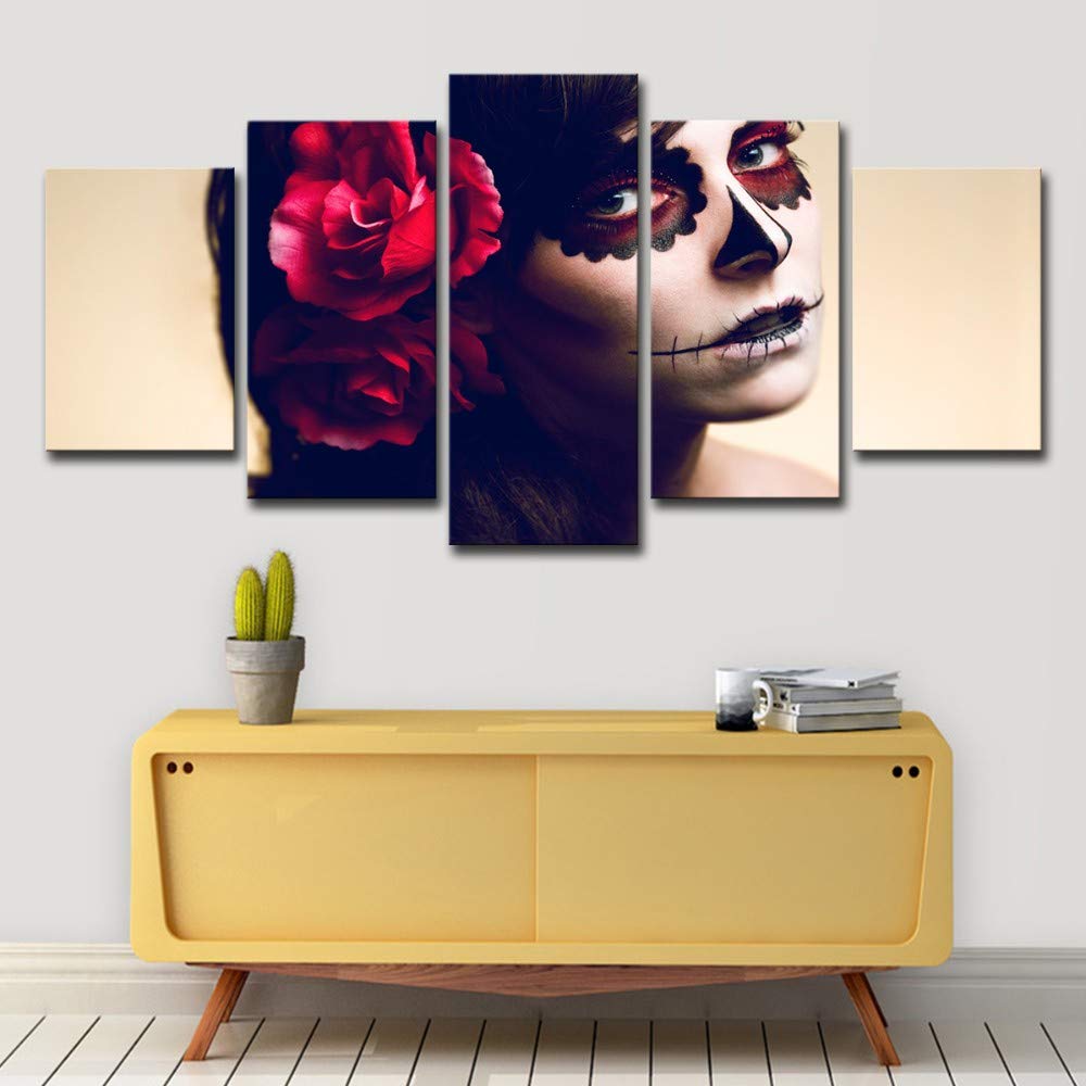 ZHAOCAI Hd Printed 5 Piece Canvas Art Music Drum Violin Wall Pictures For Living Room Modern Canvas Painting