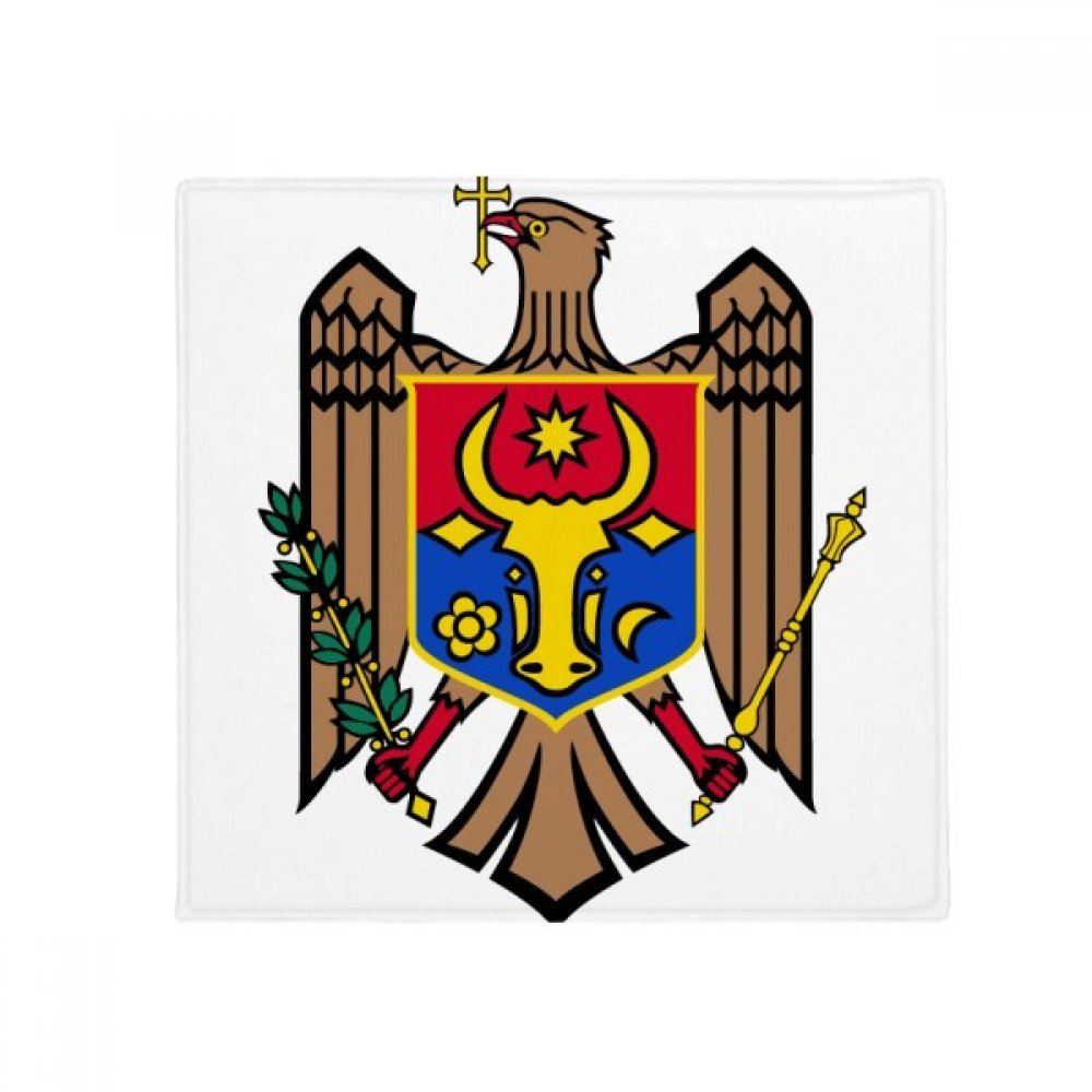 Tapis de Bain Blason Moldavie 50x50 cm Antidérapant pour Salon