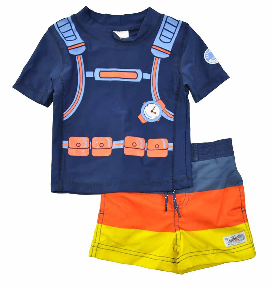 Carter's Baby Boys' Two Piece Rashguard Set, Multi 12M