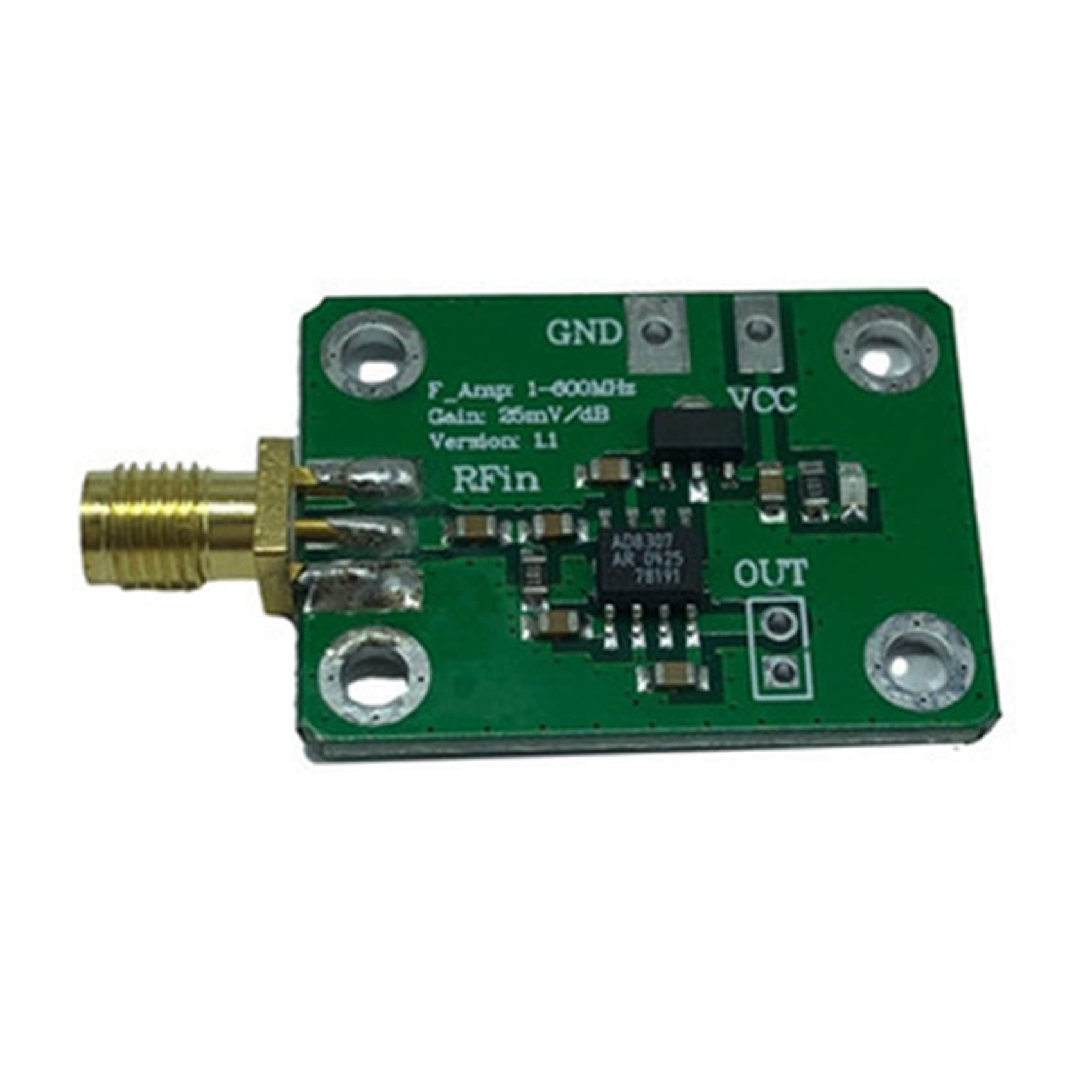 AD8307 HF-Leistungsmesser Logarithmischer Detektor Leistungserkennung 1-600 MHz HF-Detektor-Leistungsmesser
