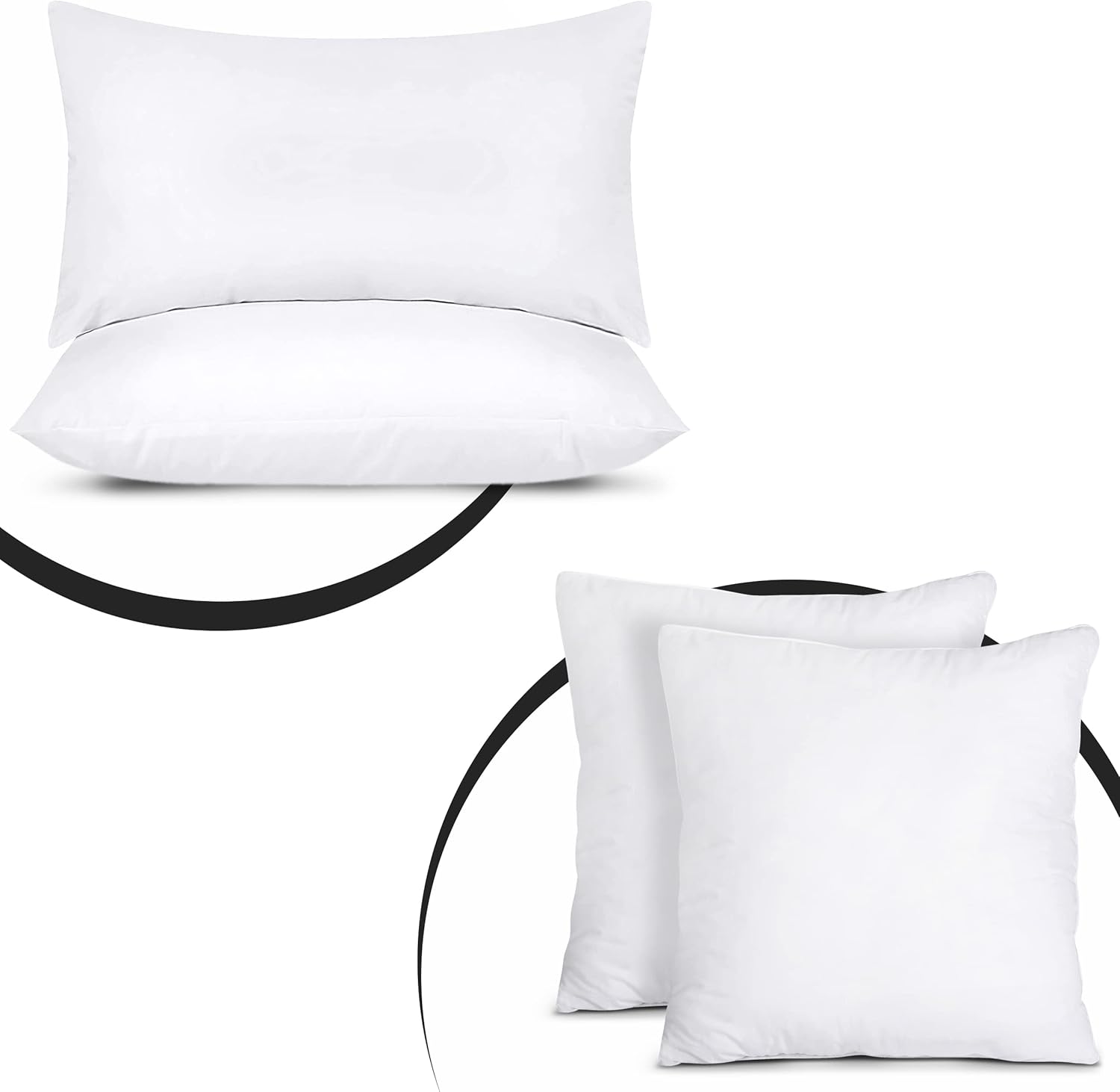 Utopia Bedding Throw Pillows Insert 18 x 18 Inches (Pack of