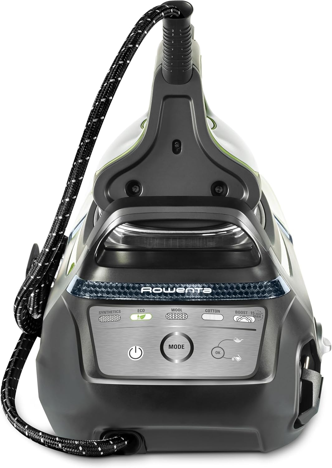 Rowenta Silence Steam Pro 2800 W + suola anti-vibrazione, confezione esclusiva per centro di stiratura e suola anti-vibrazione, 8 bar di pressione, colpo di vapore 600 g/min, disinfetta i tuoi vestiti
