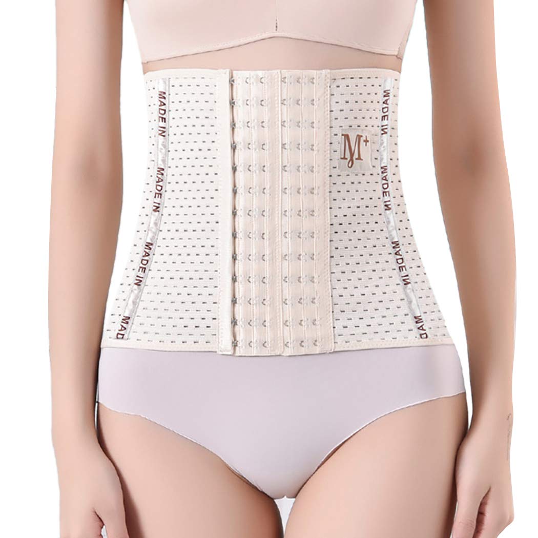 B bangcool Slimming Belly Band 6 Row Waist Trainer Belt Body Shaper Belt Waist Trimmer for Women