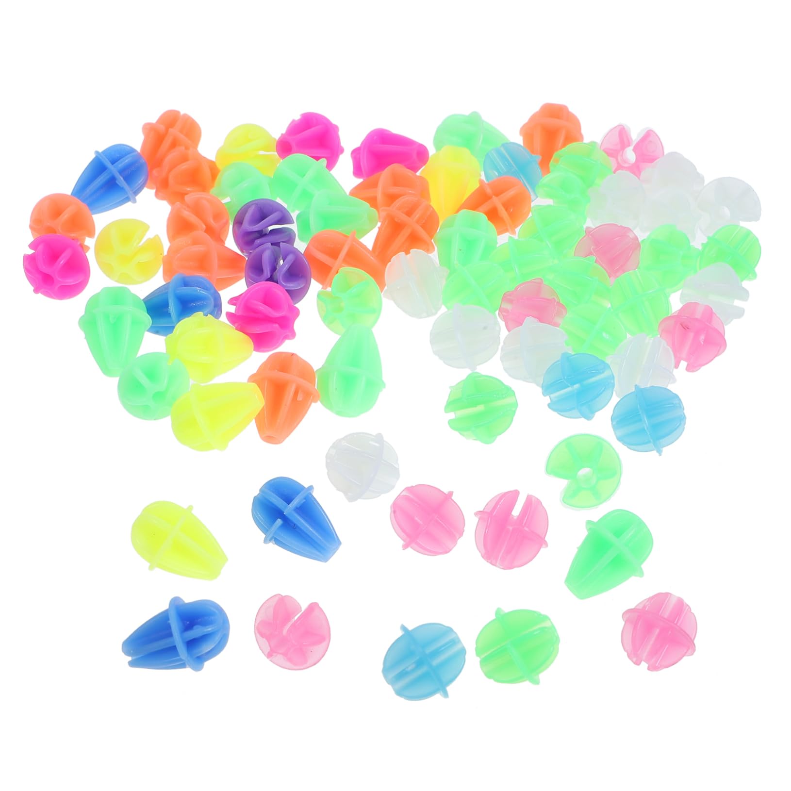 BRIGHTFUFU Bike Charm Decorative Beads Set 72pcs Wheel Beads DIY for Boys and Girls Teens