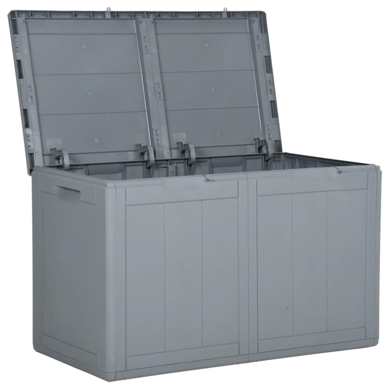 Baule da Giardino 180 L Grigio in Rattan PP,Baule da Giardino,Baule da Giardino per Esterno,Baule da Giardino Impermeabile-151234