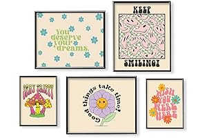 "Cool Vintage Happy Smile Faces Wall Art" - A Trip Down Groovy Lane