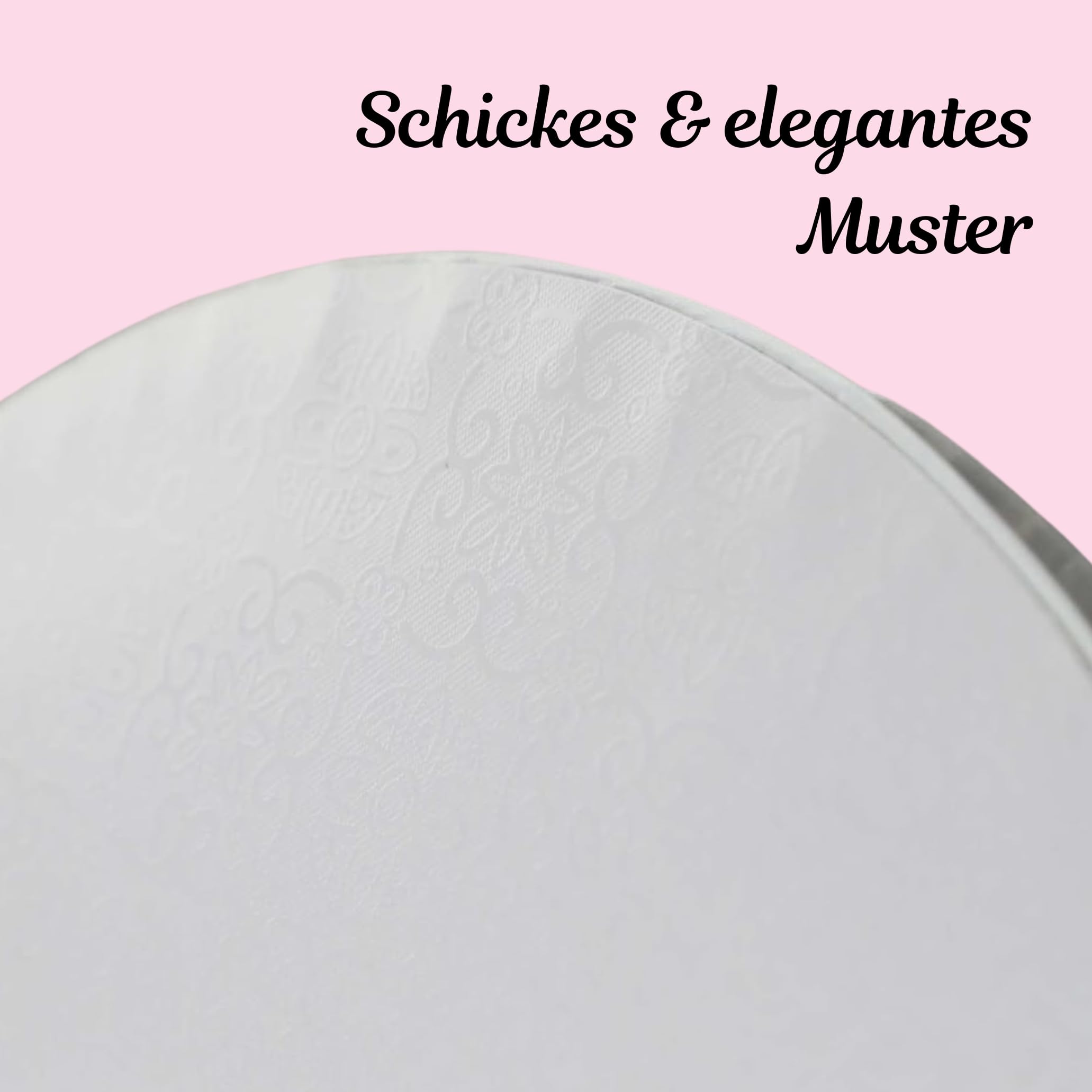 Cake Company Tortenplatte Rechteck 31 x 45 cm | 5 Stück | Cake Board weiß | auch für dicke und mehrstöckige Torten | hochwertige Alukaschierung | 10mm dick
