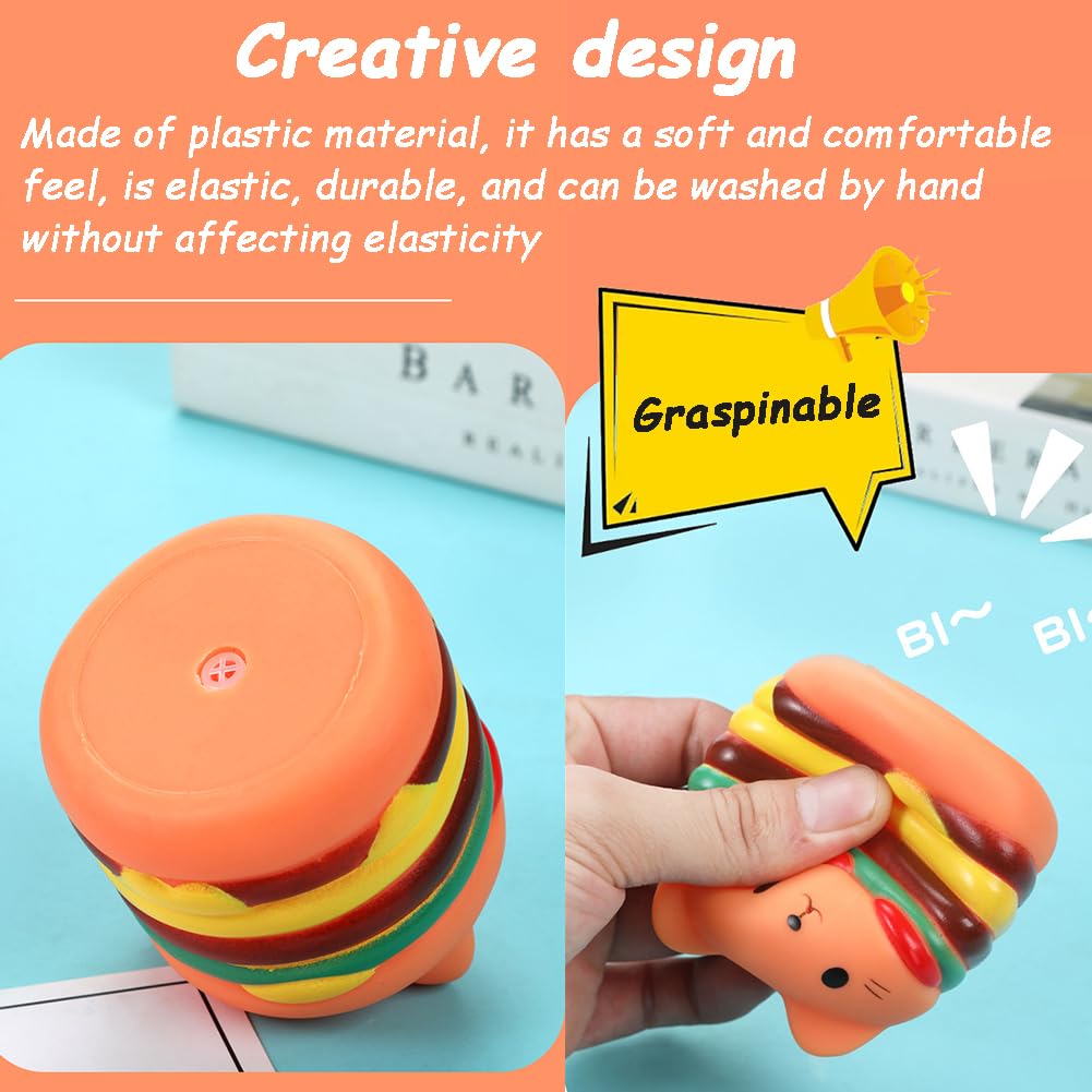 6 pcs Squishy Toys,Jumbo Snack Squishies,Stress Relief,Snack Anti Stress Toy,Donut Ice Cream Pop Corn Squeeze Toy for Kids and Adults - Image 3