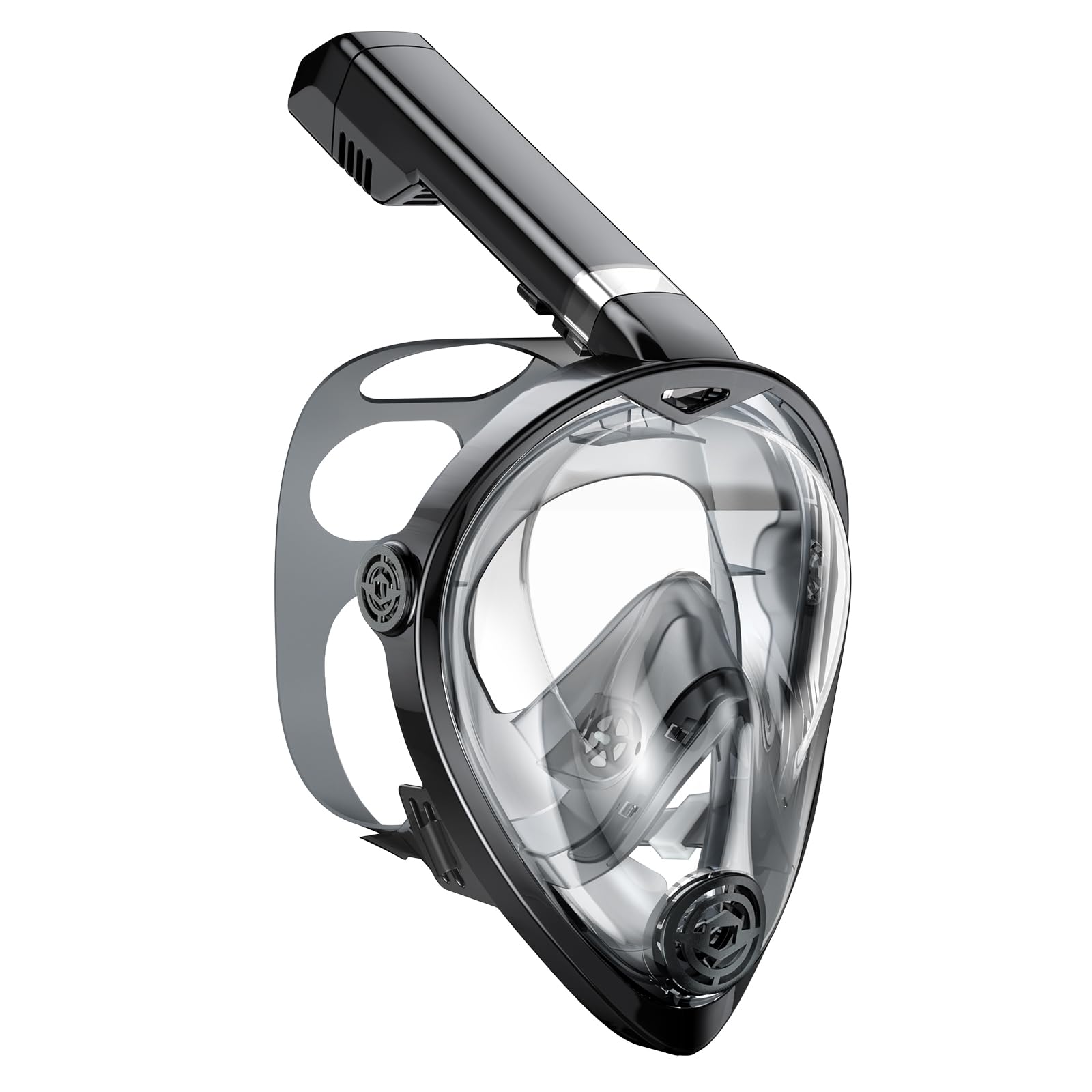 KUYOU Full Face Snorkel Mask for Adults, Snorkeling Gear, Foldable 180 Degree Panoramic View Snorkelling Diving Mask, Freely Breathe, Anti-Leak&Anti-Fog