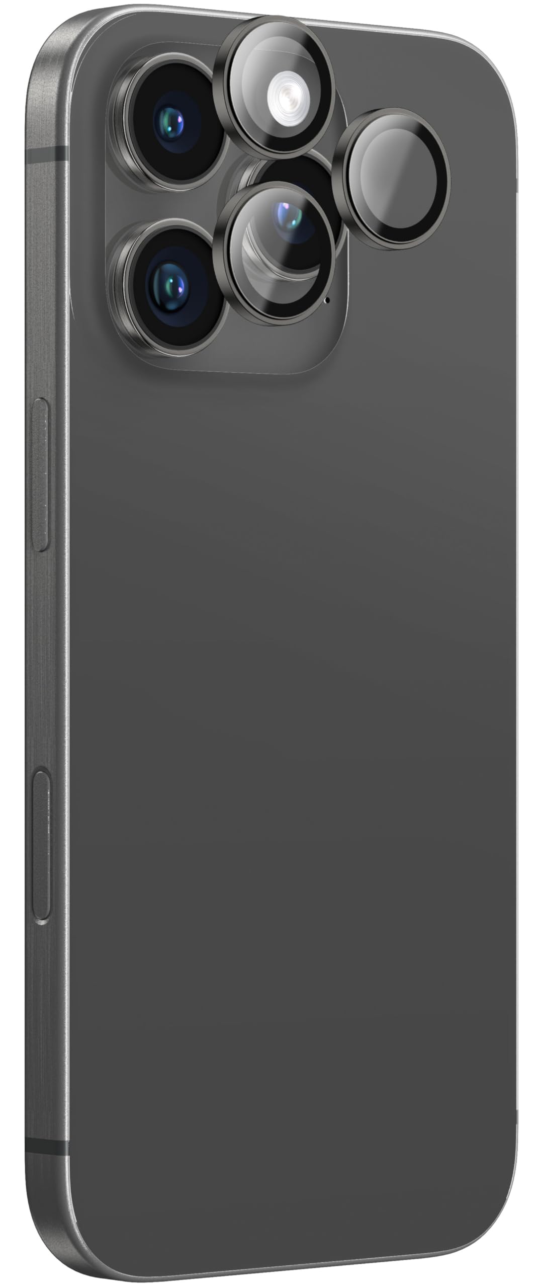 at AMAZINGthing Amazing Thing iPhone 16 PRO and iPhone 16 Pro MAX Camera Lens Protector Supreme Tempered Glass Aluminum AR Lens Defender - Black