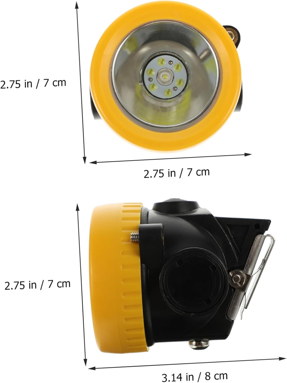 STOBOK Professional Mining Plug Rechargeable Led Headlamp Hard Hat Strap Night Fishing Outdoor Gear