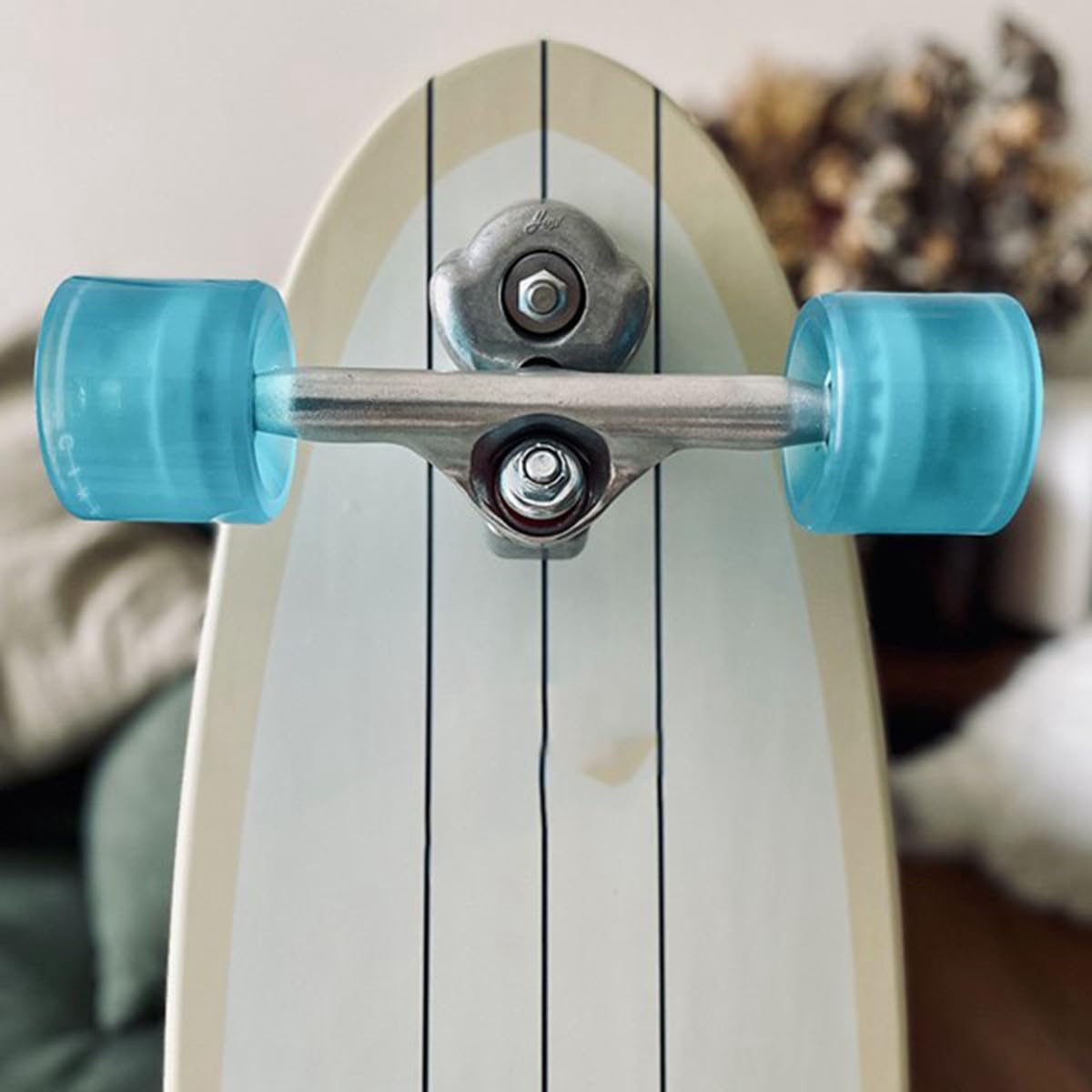 Meraki Land Surfen Skateboard Achse für S6 Rot Feder BrüCke Surfskate Skateboard,Silber Dichtung Satz