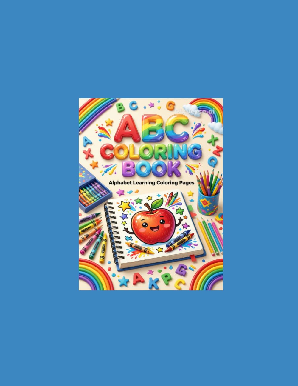 ABC Coloring Book for Kids Ages 3-7: Alphabet Learning Coloring Pages