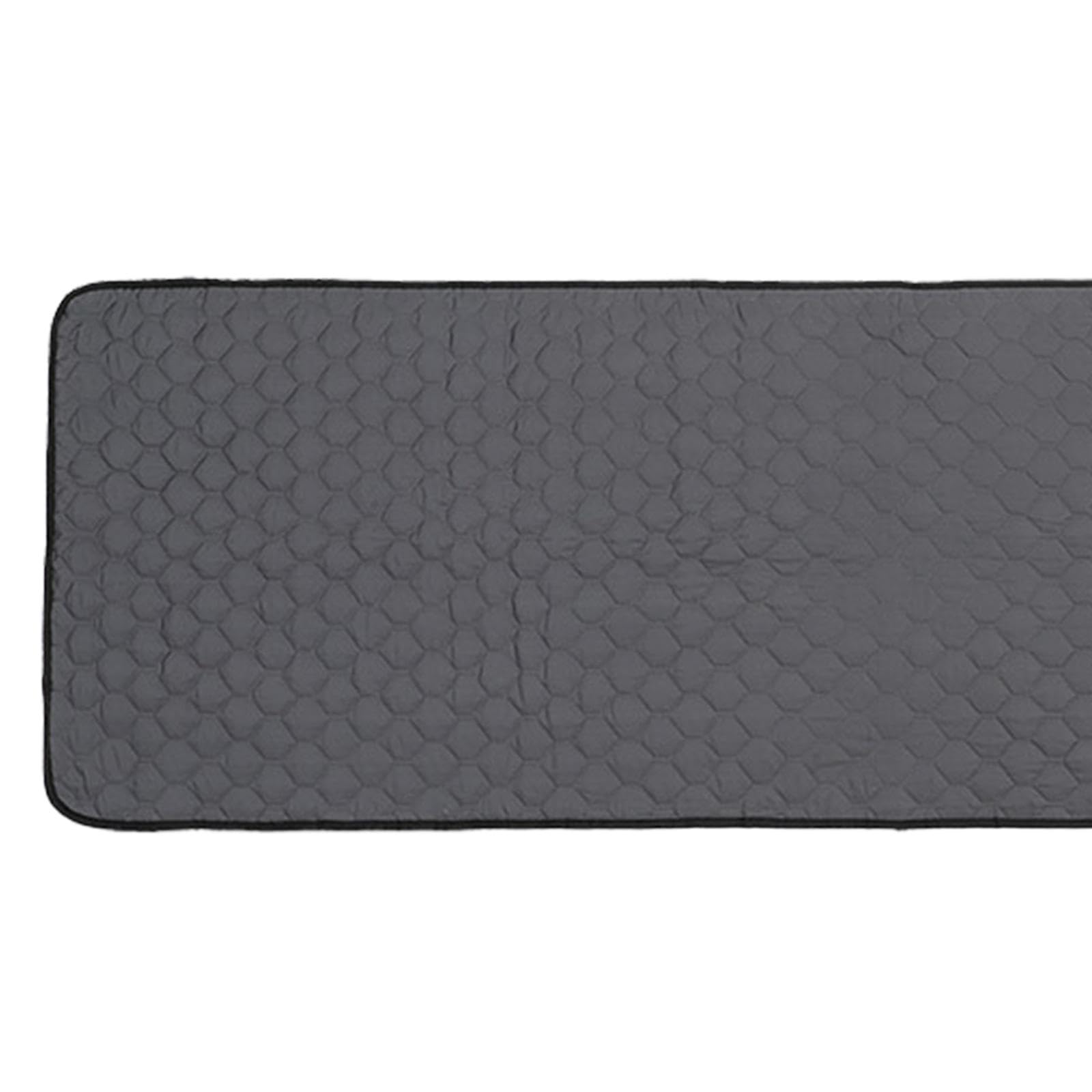 Milageto Almohadilla térmica eléctrica con bolsa de almacenamiento, saco de dormir portátil y cómodo para el invierno, para deportes al aire libre, acampadas y, Negro Y Gris