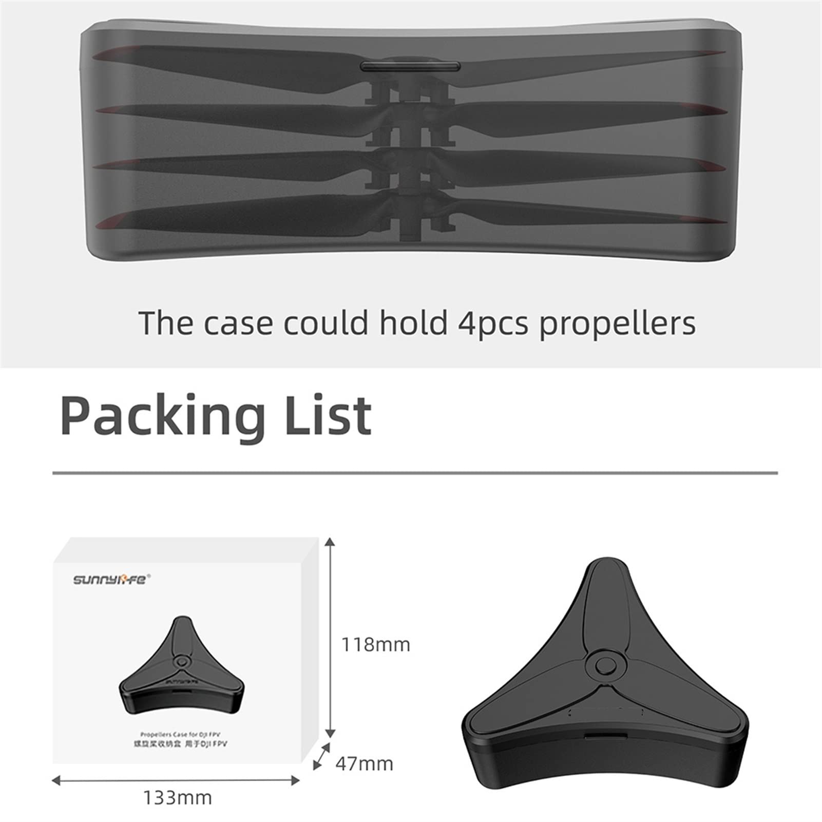 Ou - Hélice Pour Boîtier De Rangement Dji Fpv 5328s, Boîte De Protection Anti-chute De Lame D