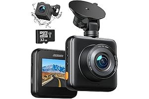 Apeman Dash Camera Front and Rear with SD Card