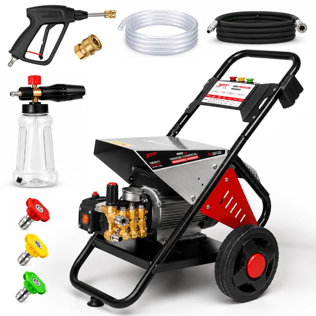 JPT Pro Series 4HPC Max Pressure- 280 Bar, Professional High-Pressure Washer, 3.1KW Power - Heavy-Duty Commercial Pressure Washer for Car Service Centers, Industrial & Home Cleaning Applications-image-17