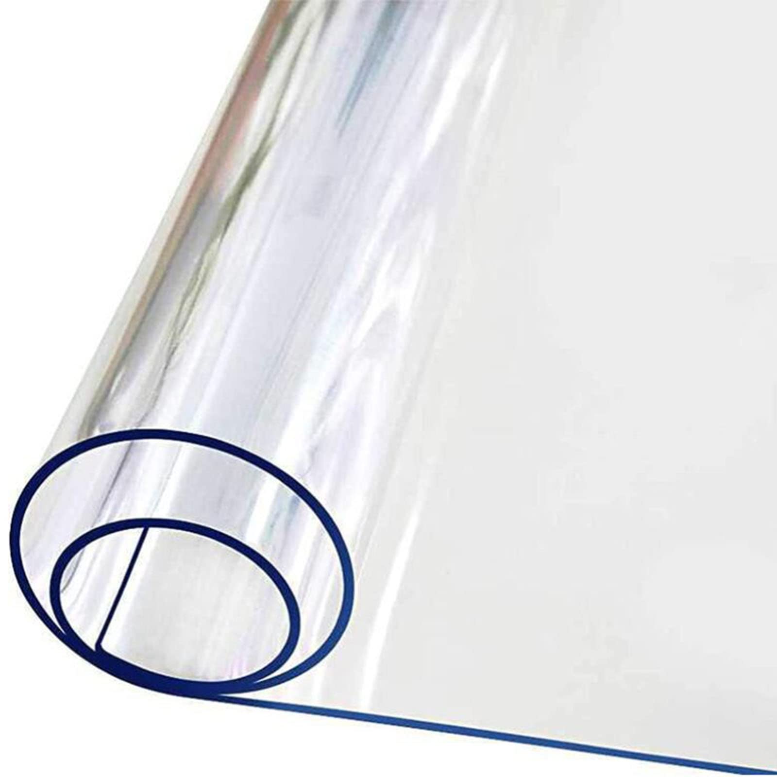 Tapis de protection de sol en PVC transparent pour bureau d'écriture - 1,5/2 mm d'épaisseur - En plastique - Disponible en 60/80/90/100/120/140/160 cm de largeur