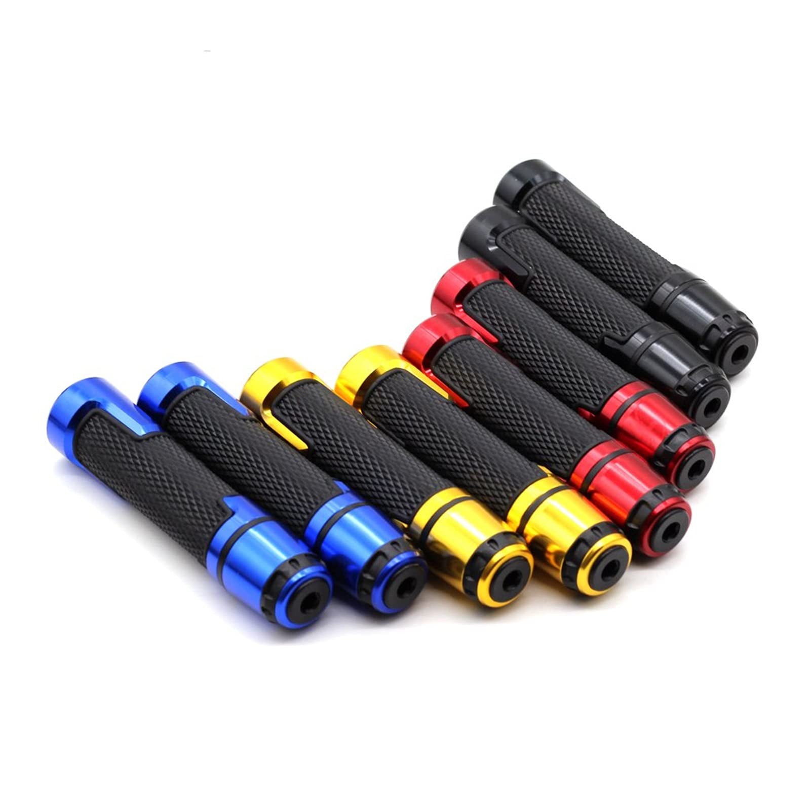Motorradgriffe 7/8"22mm Motorrad CNC Aluminium Lenker Griff Lenker Für Kawasaki NINJA650 Ninja 250R 300R 250 400 1000 2008-2019 2018 2017 (Color : 1)