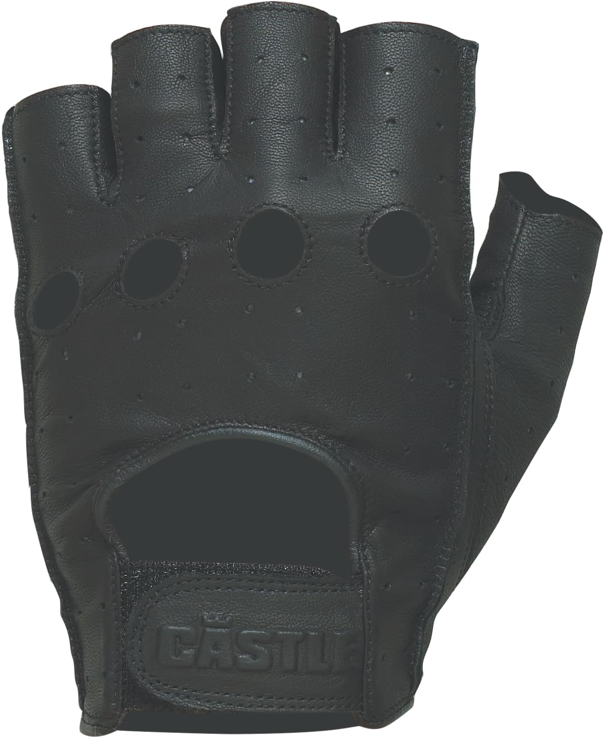 Castle Fingerless Leather Motorcycle Gloves Castle Fingerless Leather Motorcycle Gloves