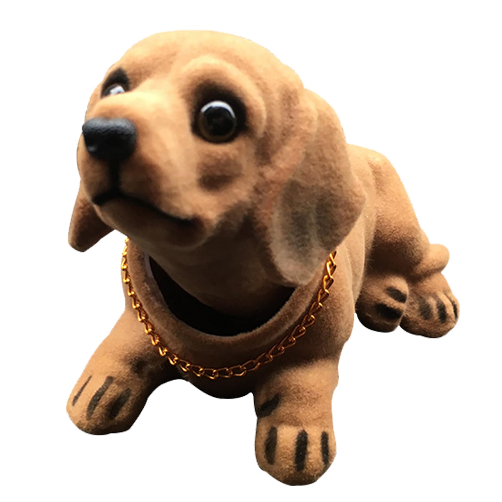 Paodduk Dachshund Shaking Head, Nodding Dog For Car Dashboard, Cute Resin Bobbing Head Dog For Desktop, Dogs Lovers