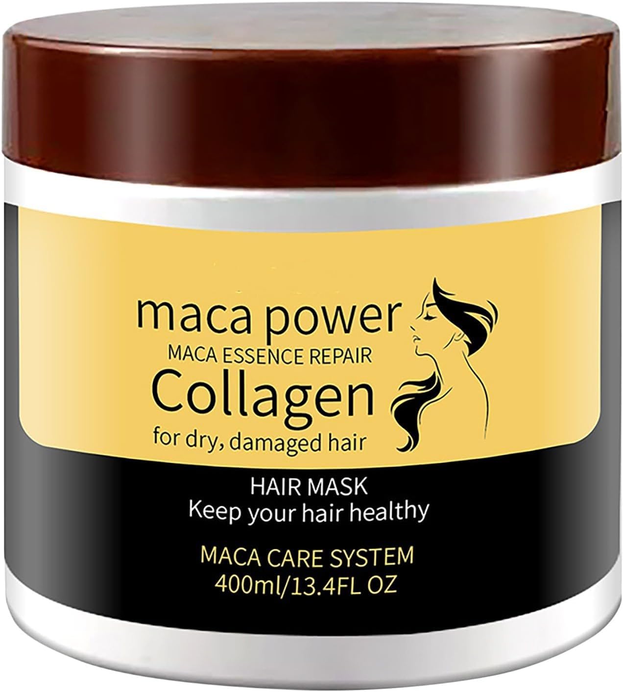NALACALKeratin & Collagen Hair Mask, Deep Conditioning Hair Repair Treatment, Hydrating Argan Oil Hair Mask for Dry & Damaged Hair, Protein Treatment for All Hair Types (Gold)