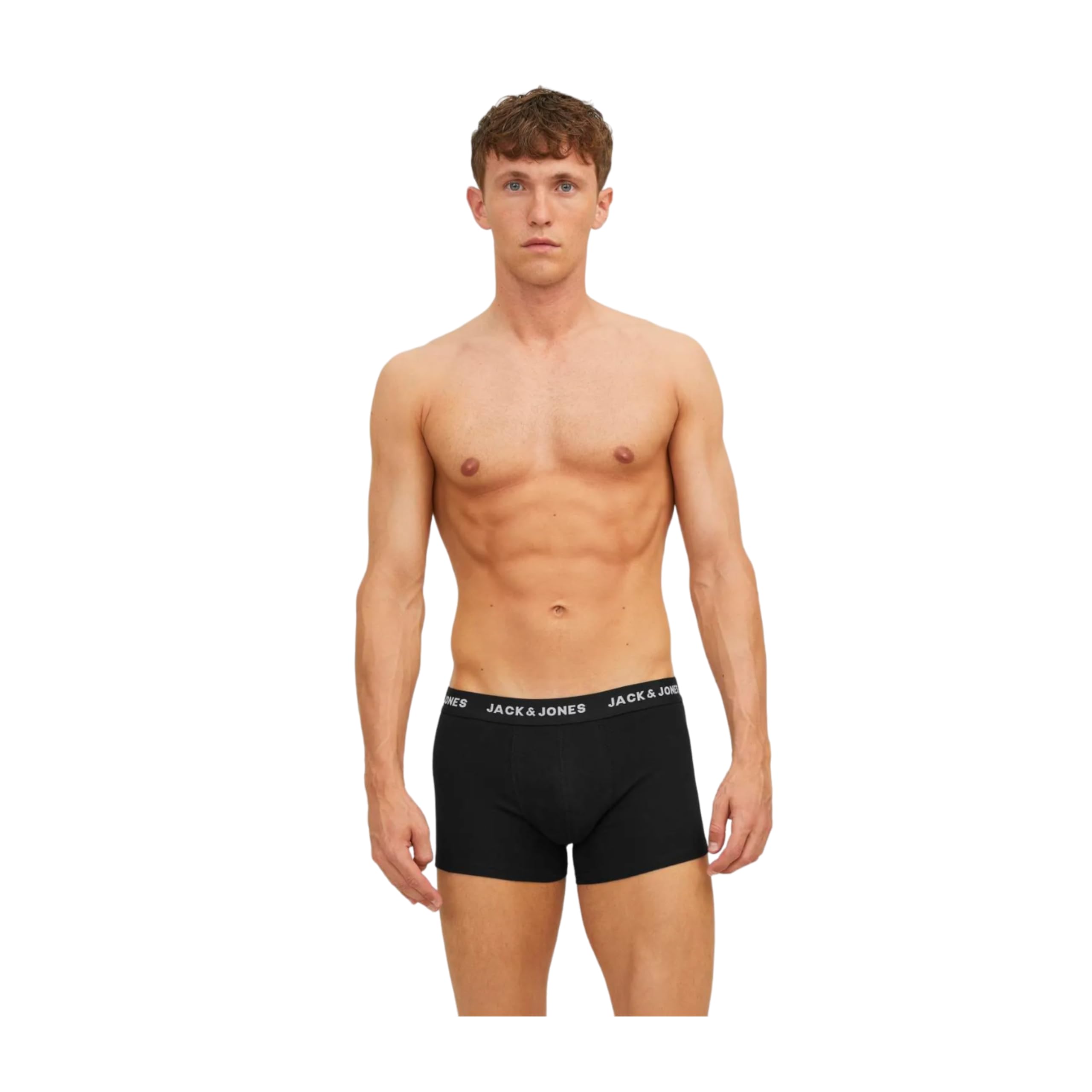 JACK & JONES Jacdaniel - Confezione 10 Boxer Uomo - Nero/Nero e Nero/Bianco