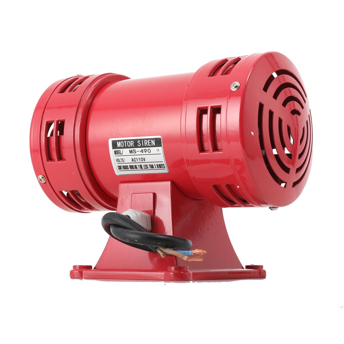 Lfhelper Electric Alarm Sirens Air Raid Siren Industrial Tornado Warning Siren Emergency Safety Siren 400W 110V / 60Hz 120db Alarm Horns for Ships Mine Airports Outdoor
