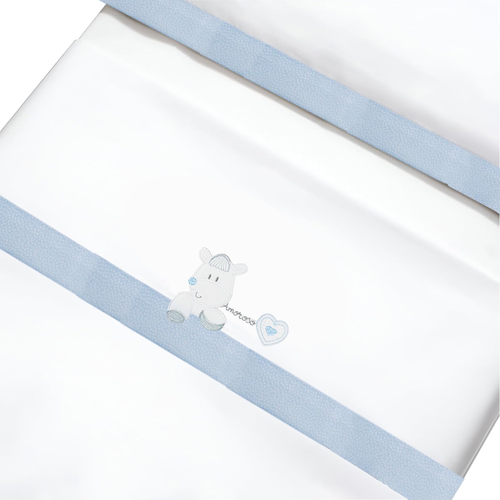 Set Lenzuola Culla 60x120cm - 3 Pezzi In Cotone 100% Per Neonati, Design Cuore Amorevole - Foto 9