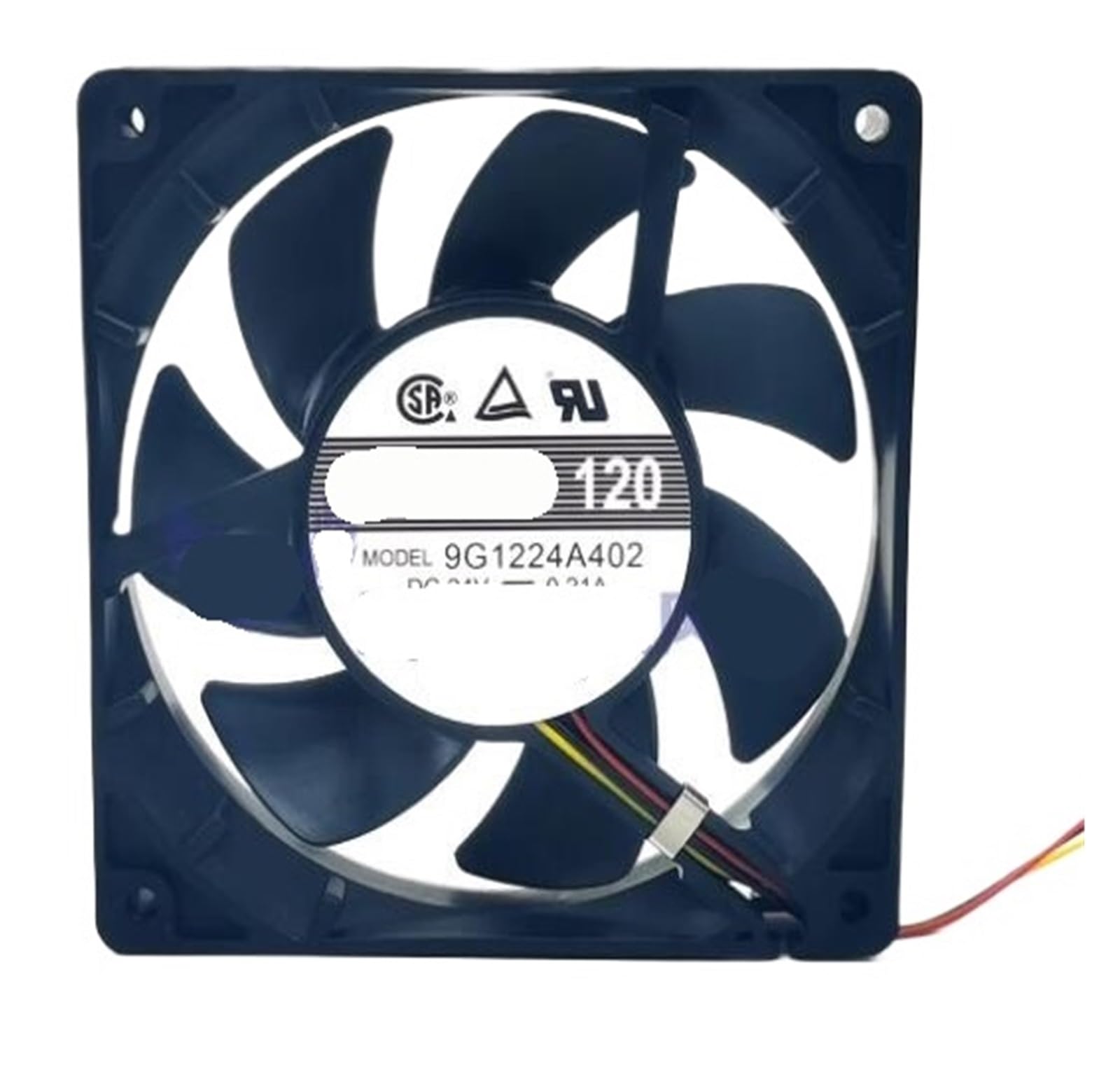 PEQYUACTE 9G1224A402 DC 24V 0.21A 120x120x38mm 3-Wire Cooling Fan